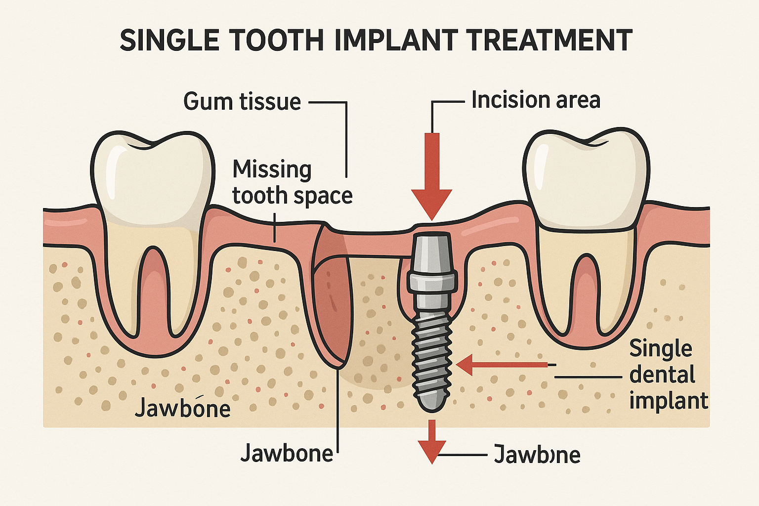 Single Tooth Implant 2 single tooth October 2025 Vadodara India