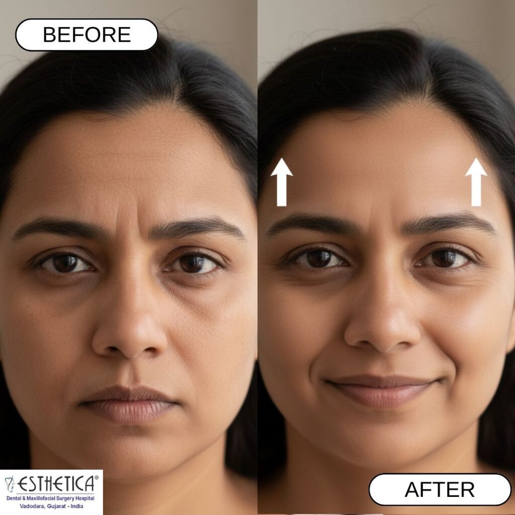 Brow lift Forehead Surgery January 2026 Vadodara India